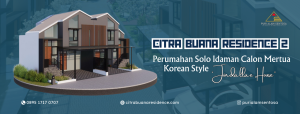 Citra Buana Residence 2, Perumahan Solo Idaman Calon Mertua, Korean Style Jindallae House