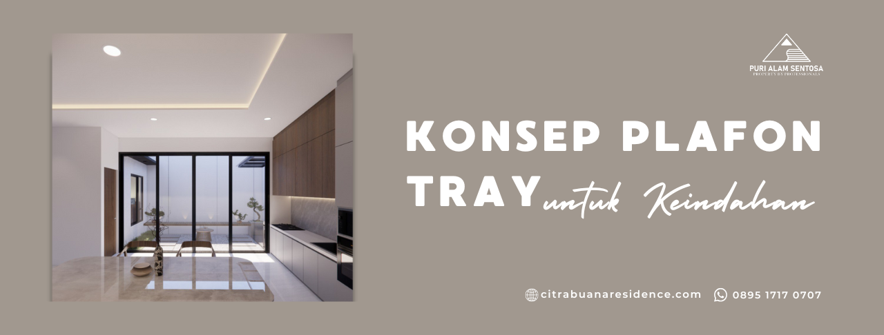 plafon tray di perumahan solo