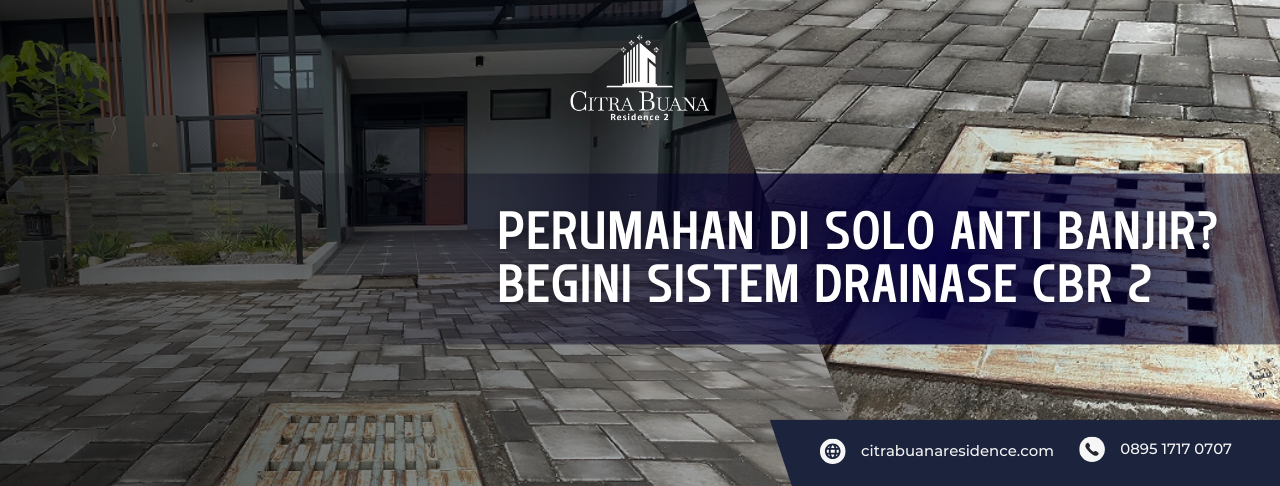 Perumahan di Solo Banjir