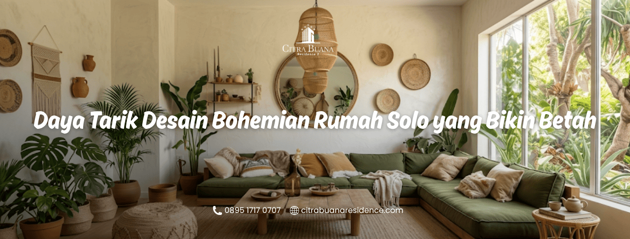 Desain Bohemian Rumah Solo