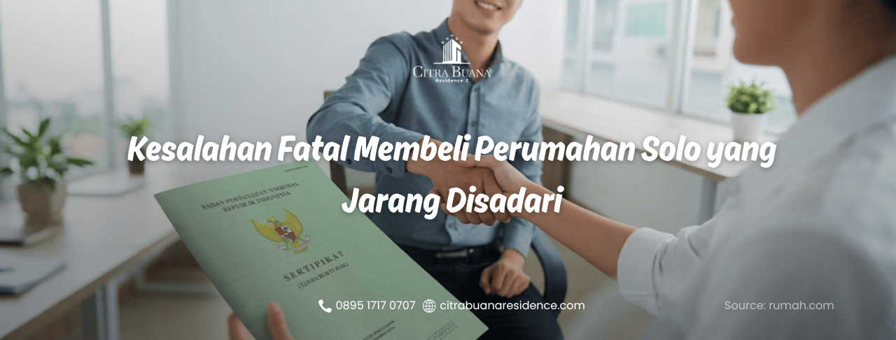 Kesalahan Fatal Membeli Perumahan Solo