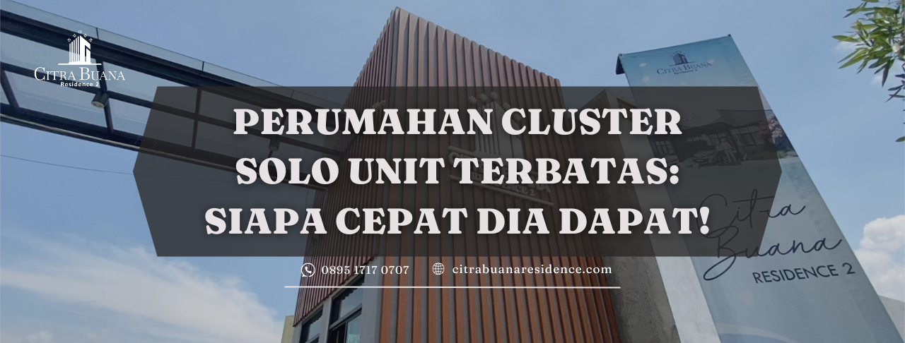 Perumahan Solo Unit Terbatas