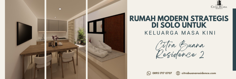 Rumah Modern Strategis di Solo
