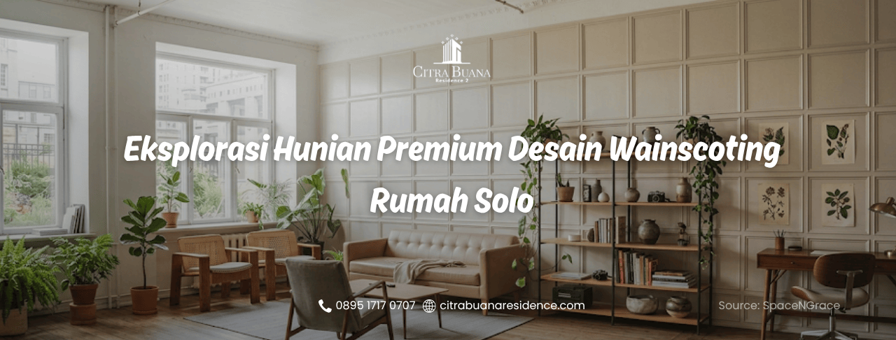 desain wainscoting rumah solo