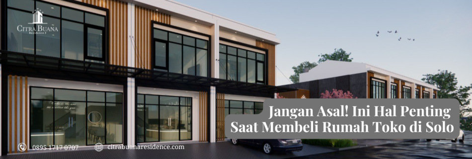 rumah toko di solo