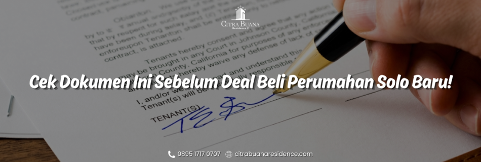 Deal Beli Perumahan Solo