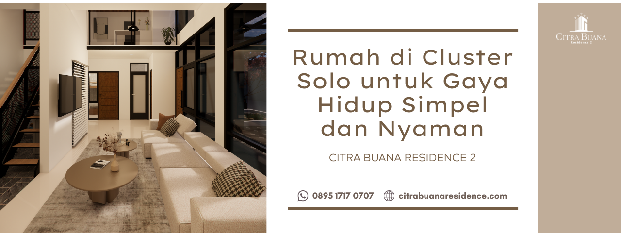 Rumah di Cluster Solo