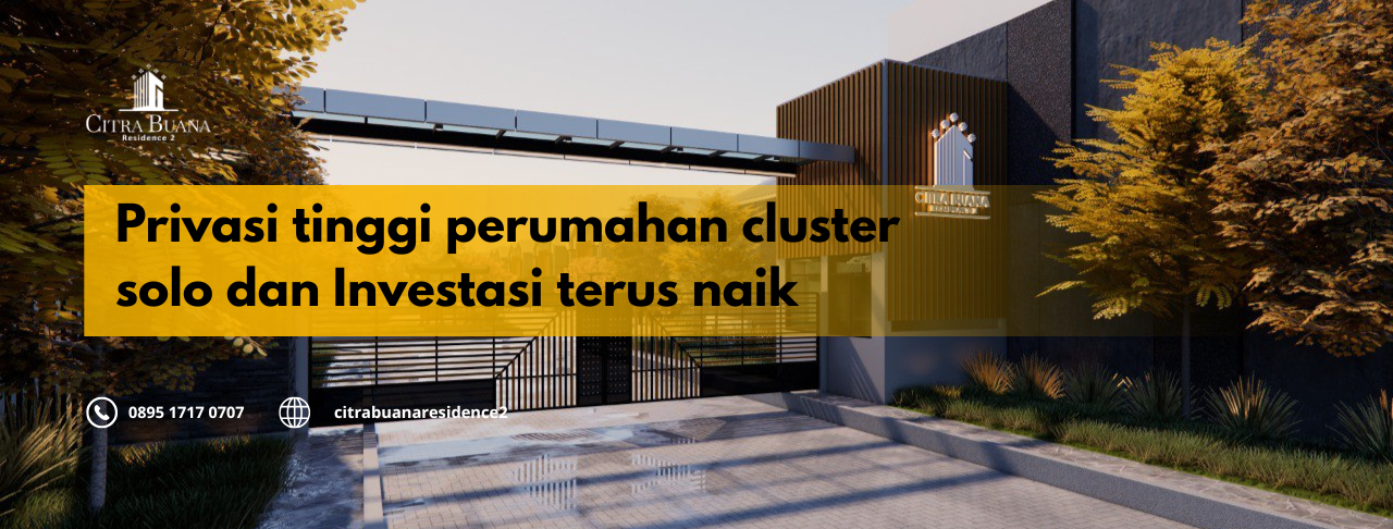 privasi perumahan cluster Solo