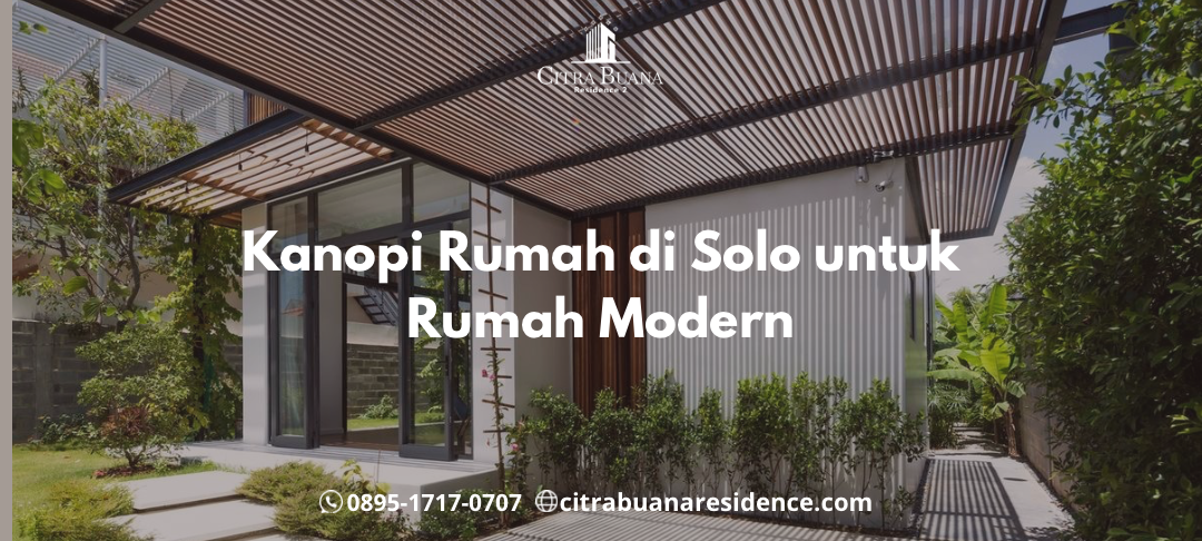 Kanopi rumah di Solo