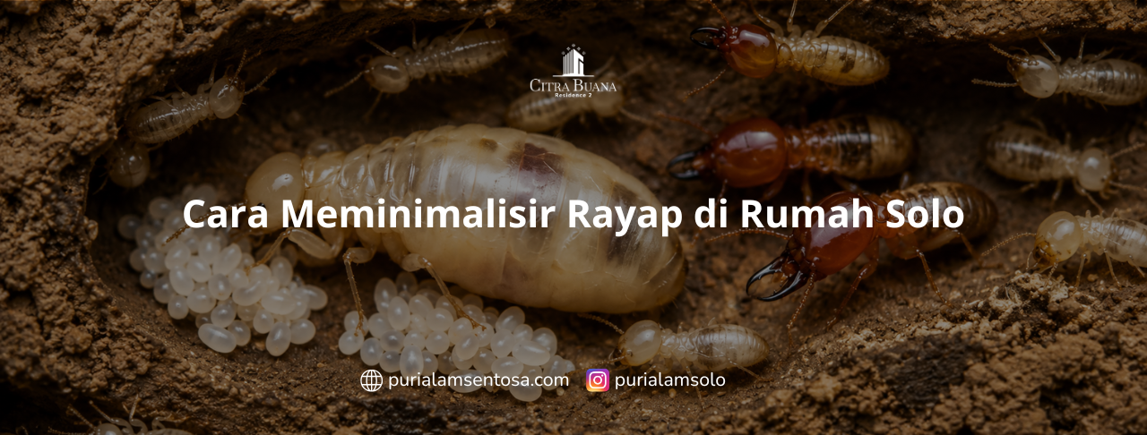 Cara Meminimalisir Rayap di Rumah Solo