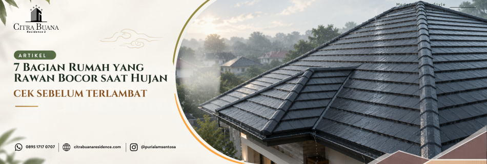 7 Bagian Rumah yang Rawan Bocor saat Hujan, Cek Sebelum Terlambat