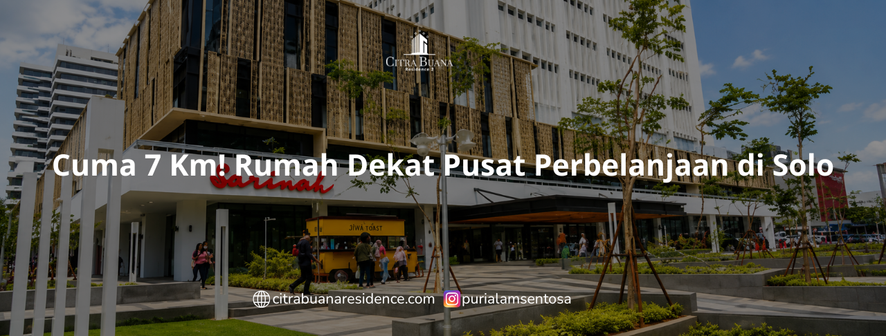 Cuma 7 Km! Rumah Dekat Pusat Perbelanjaan di Solo