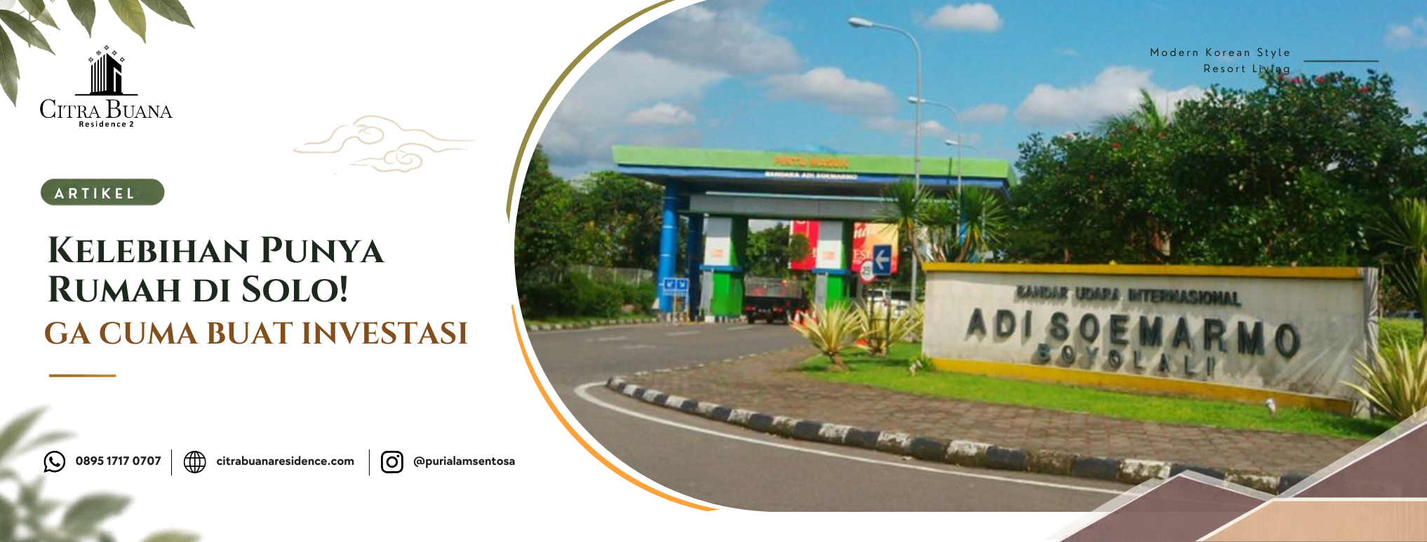 tampak depan bandar udara internasional adi soemarmo