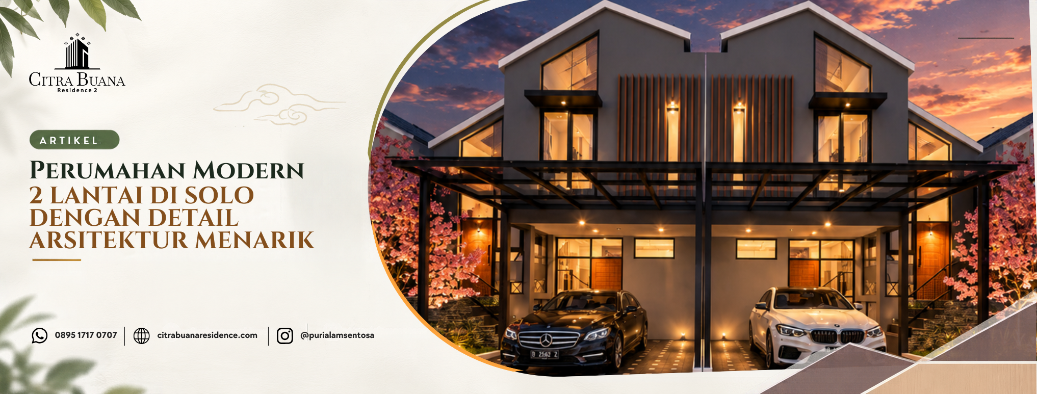 gambaran Perumahan Modern 2 laintai solo